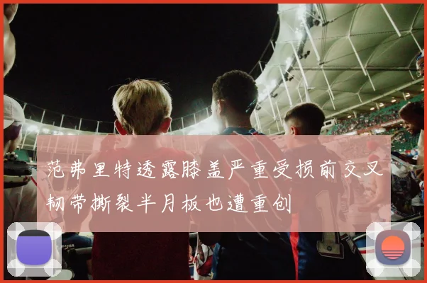 范弗里特透露膝盖严重受损前交叉韧带撕裂半月板也遭重创